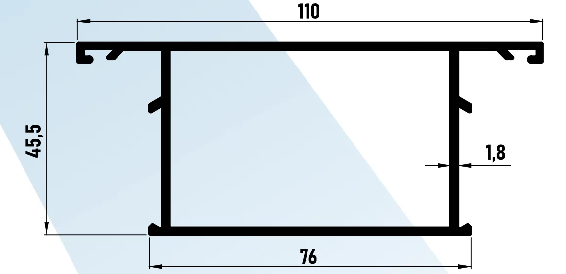 Aldoks Profiller - KAPI 110 LUK ORTA KAYIT