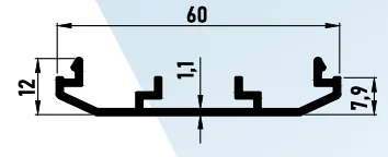 C60 Profiller - ÇARPMA KAPI ADAPTÖRÜ